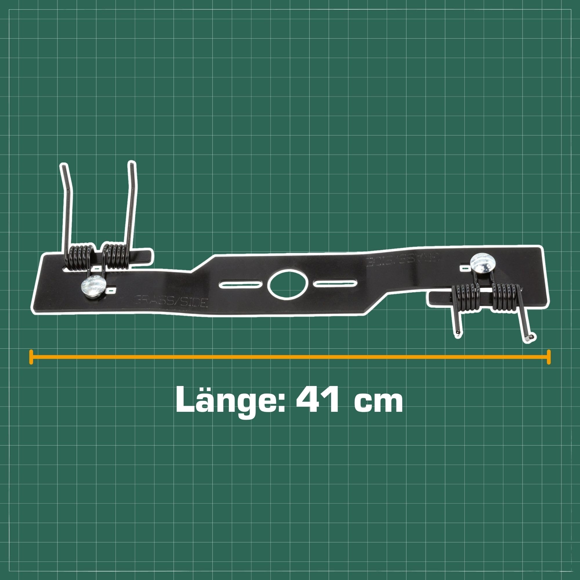 SECURA Vertikutierer Kit - Messer Kraftharke für Benzin Rasenmäher ab 41cm Mähbreite runde Messeraufnahme