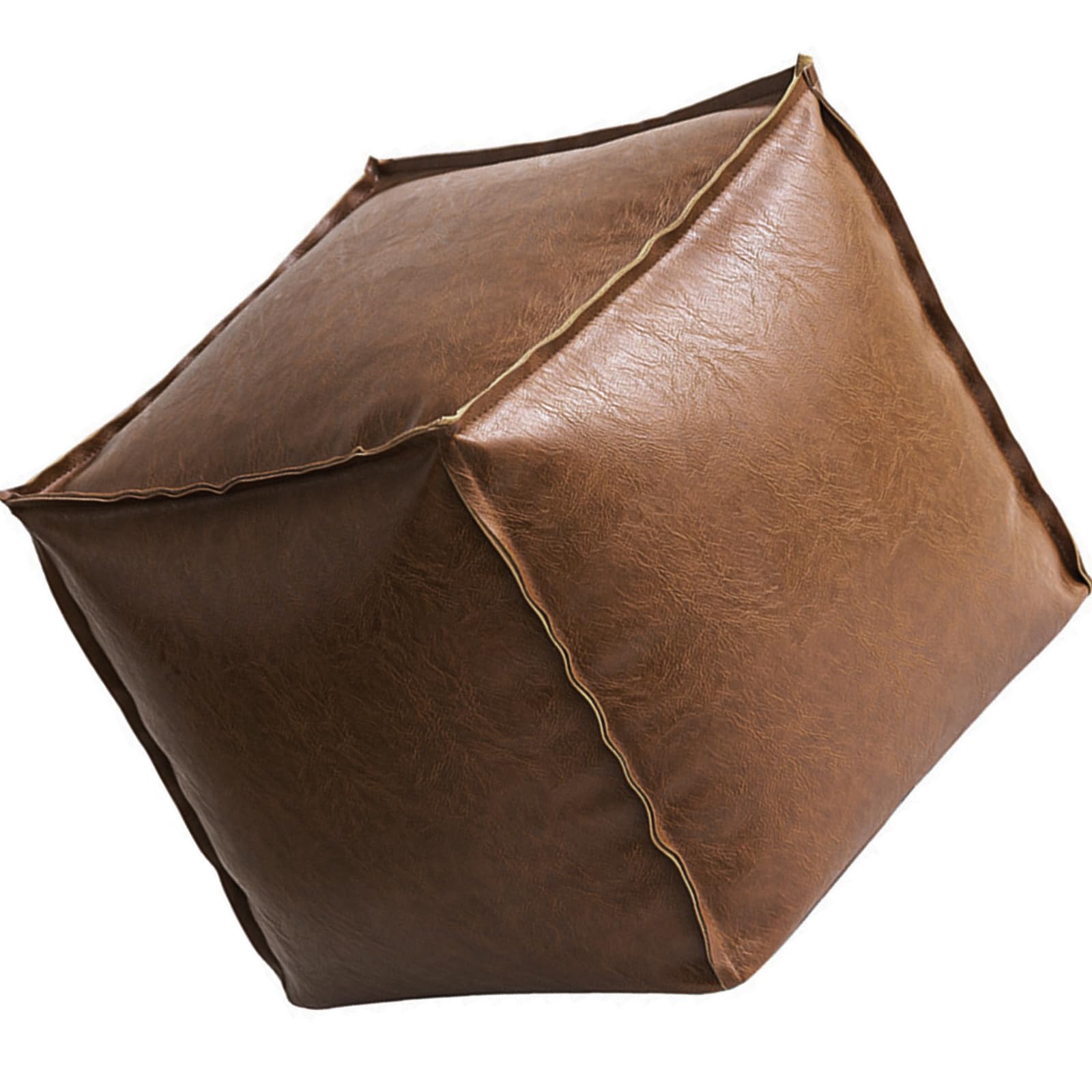 carotoe Sturdy PU Leather Storage Pouf Organizers Seat for Bedroom Living Room Interior Designs Multifunctional Storage Stool
