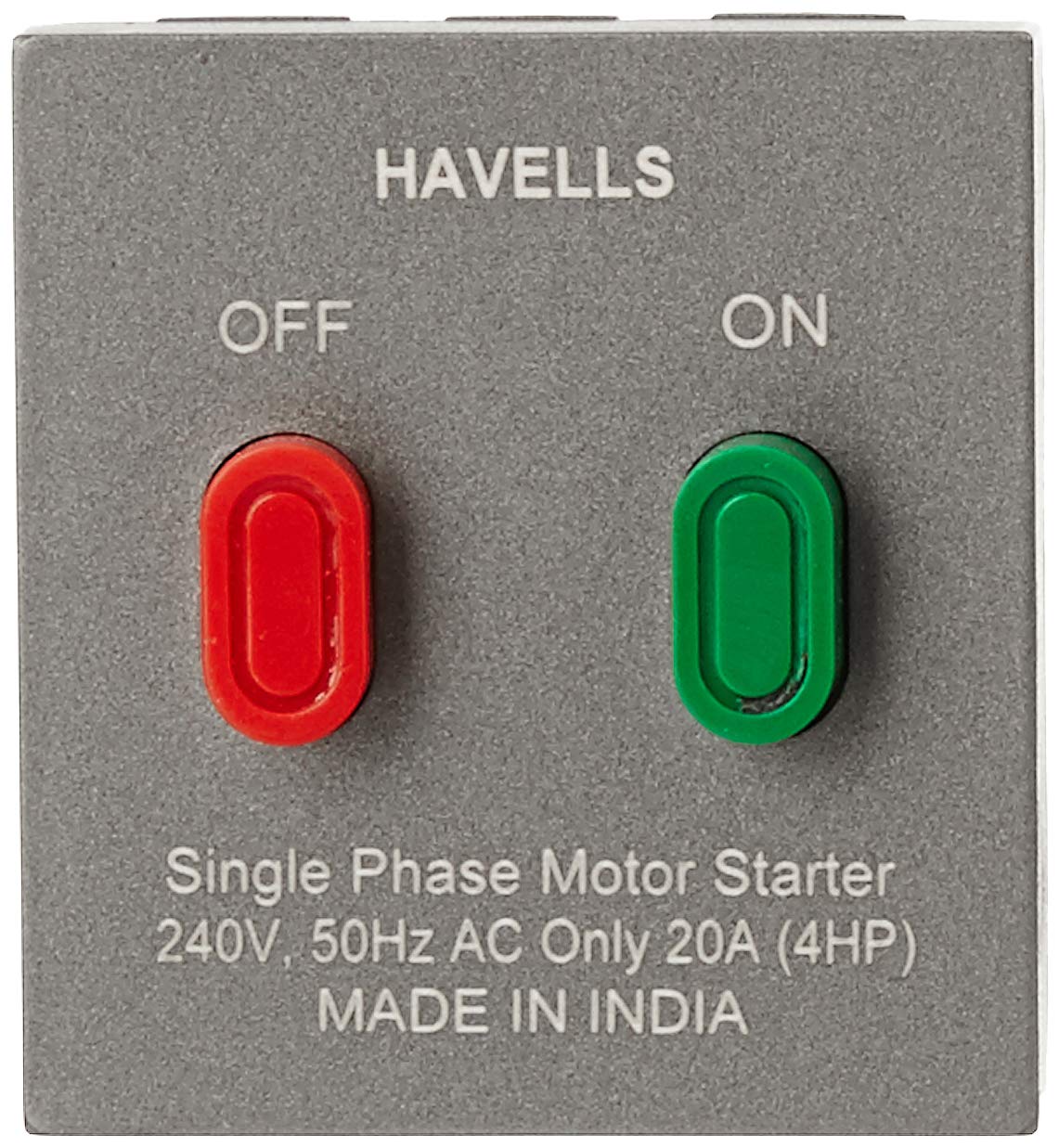 Buy Havells ORO 20A Motor Starter (Magnesium Grey, Pack of 5) Online at