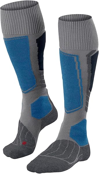 FALKE Heren Skisokken SK1 Comfort M Kh wol functioneel materiaal warm dik 1 paar, Grijs Light Grey 3400, 46-48 FALKE Heren Skisokken SK1 Comfort M Kh wol functioneel materiaal warm dik 1 paar, Grijs Light Grey 3400, 46-48