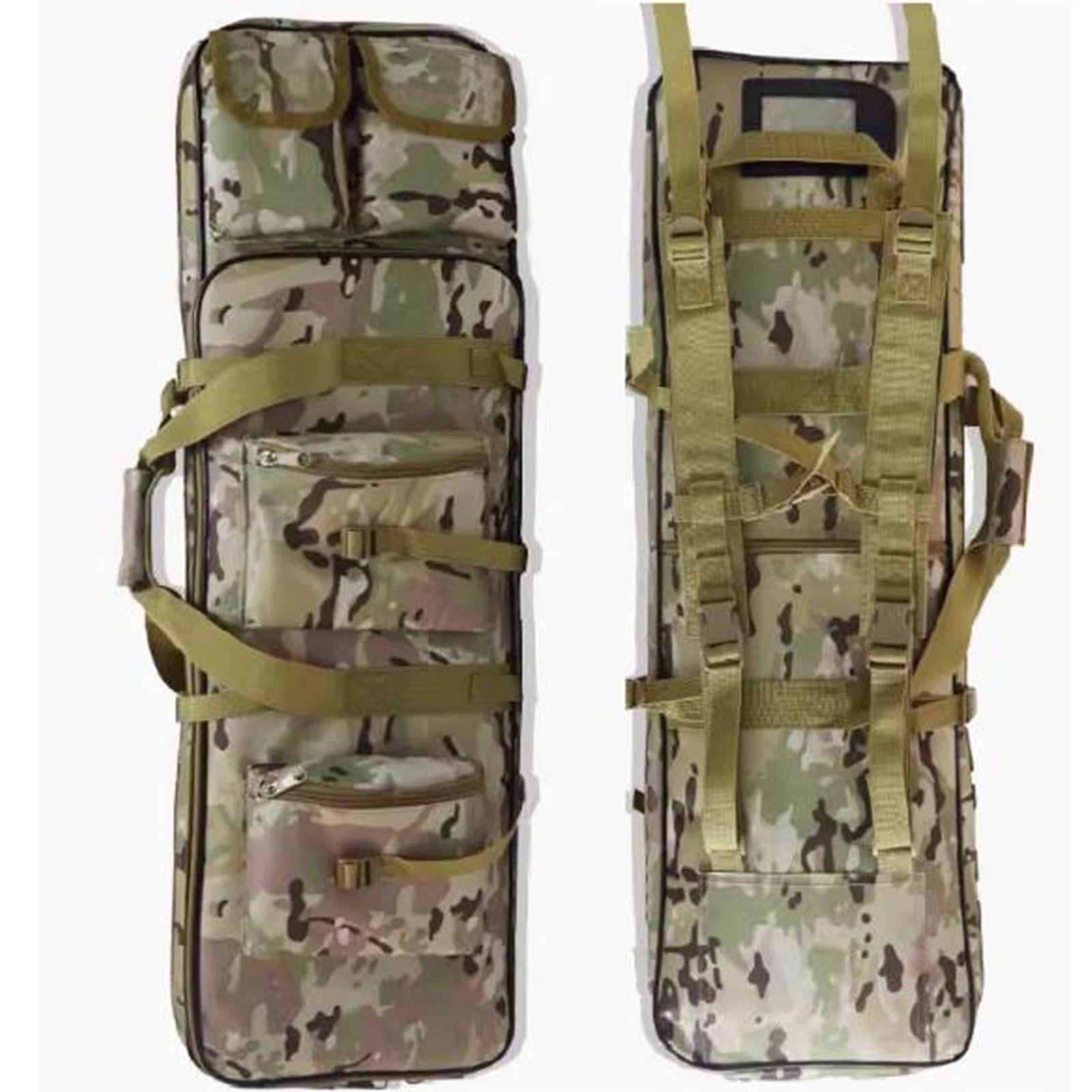 Bolsa para Doble Rifle Escopeta Airsoft, Maletin Arma Larga, 81/94/118 cm Bolsa Táctica Funda para Arma con Correa de Hombro Bolsa de Transporte Vaina para Caza Disparando