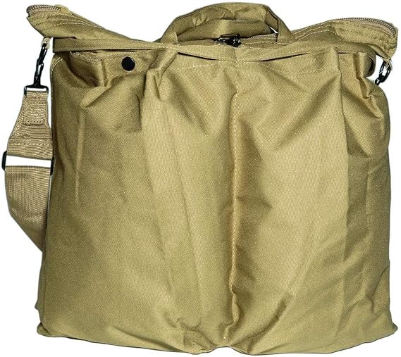 Mil-Tec Unisex Flyer Helmet Bag Functional Secure Rugged Tactical Outdoor Hiking Zippered Bag with Removable Carrying Strap