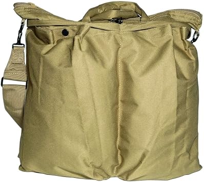 Mil-Tec Unisex Flyer Helmet Bag Functional Secure Rugged Tactical Outdoor Hiking Zippered Bag with Removable Carrying Strap