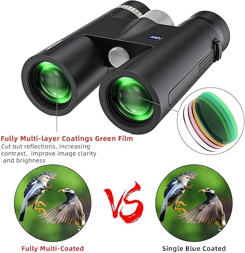 Miniatura 2 de AYRAVIIO Prismáticos de 12 × 42 para adultos con soporte para teléfono inteligente y trípode, regalos de cumpleaños para hombres, papá, él, marido,