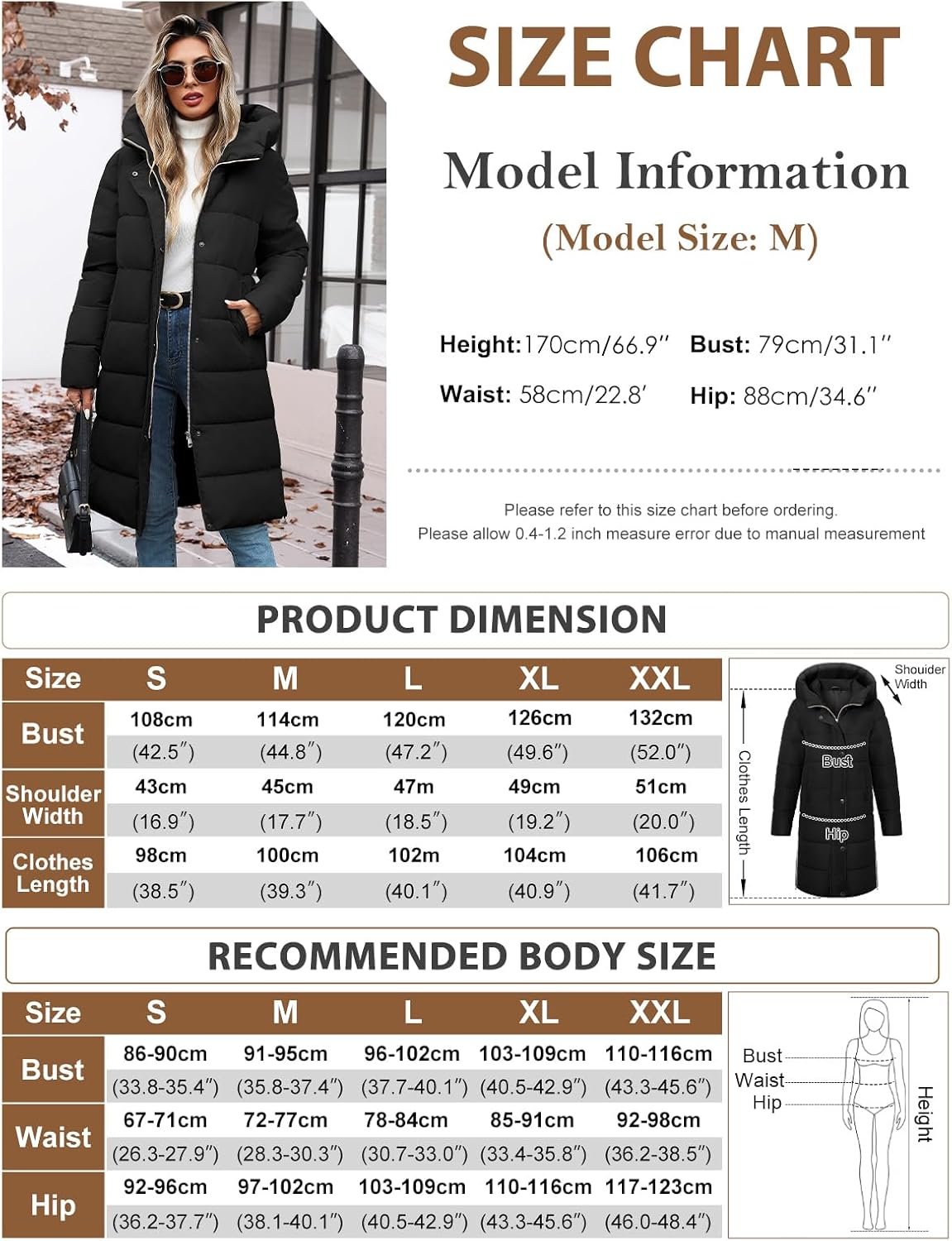 Womens Winter Long Puffer Coat Thicken Ladies Quilted Jacket Puffy Padded Zip Hood Parka Side Zipper Trendy 2026 - Image 5