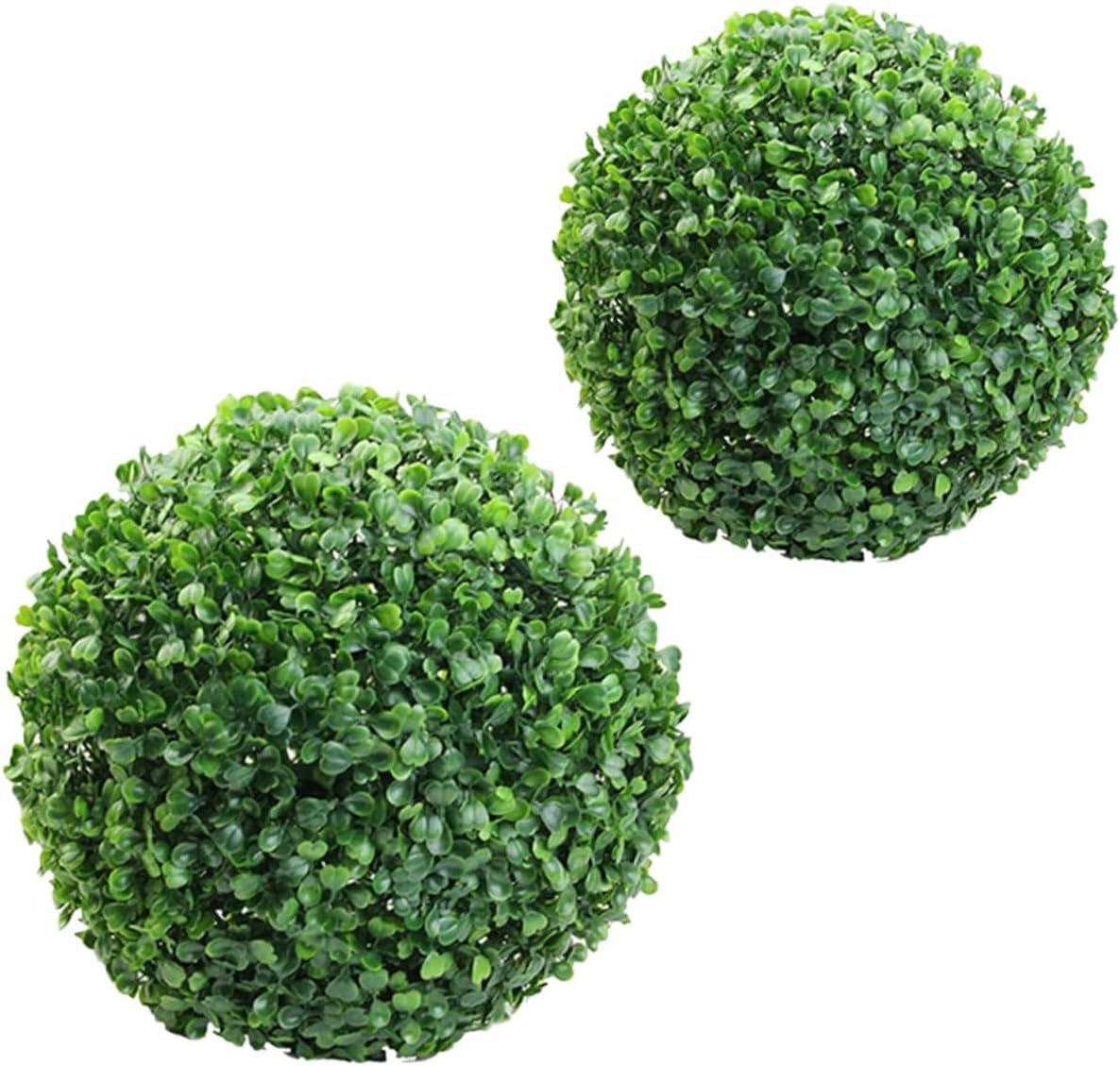 2pcs Hanging Topiary Balls Artificial Plant Decor Simulated Grass Pendant Indoor Outdoor Faux Greenery for Garden Balcony Ceiling Party Decoration