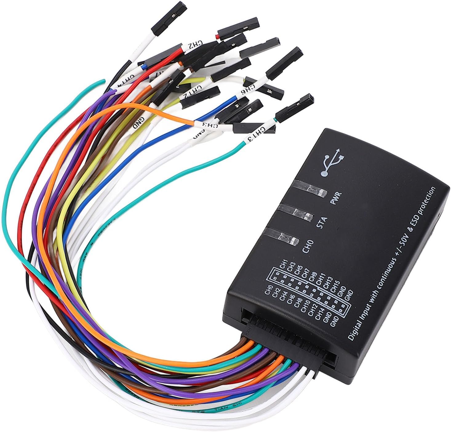 16 Channel Logic Analyzer, High Sampling Rate, Multi Protocol Analysis, 100M with, Compatible Official Genuine Software