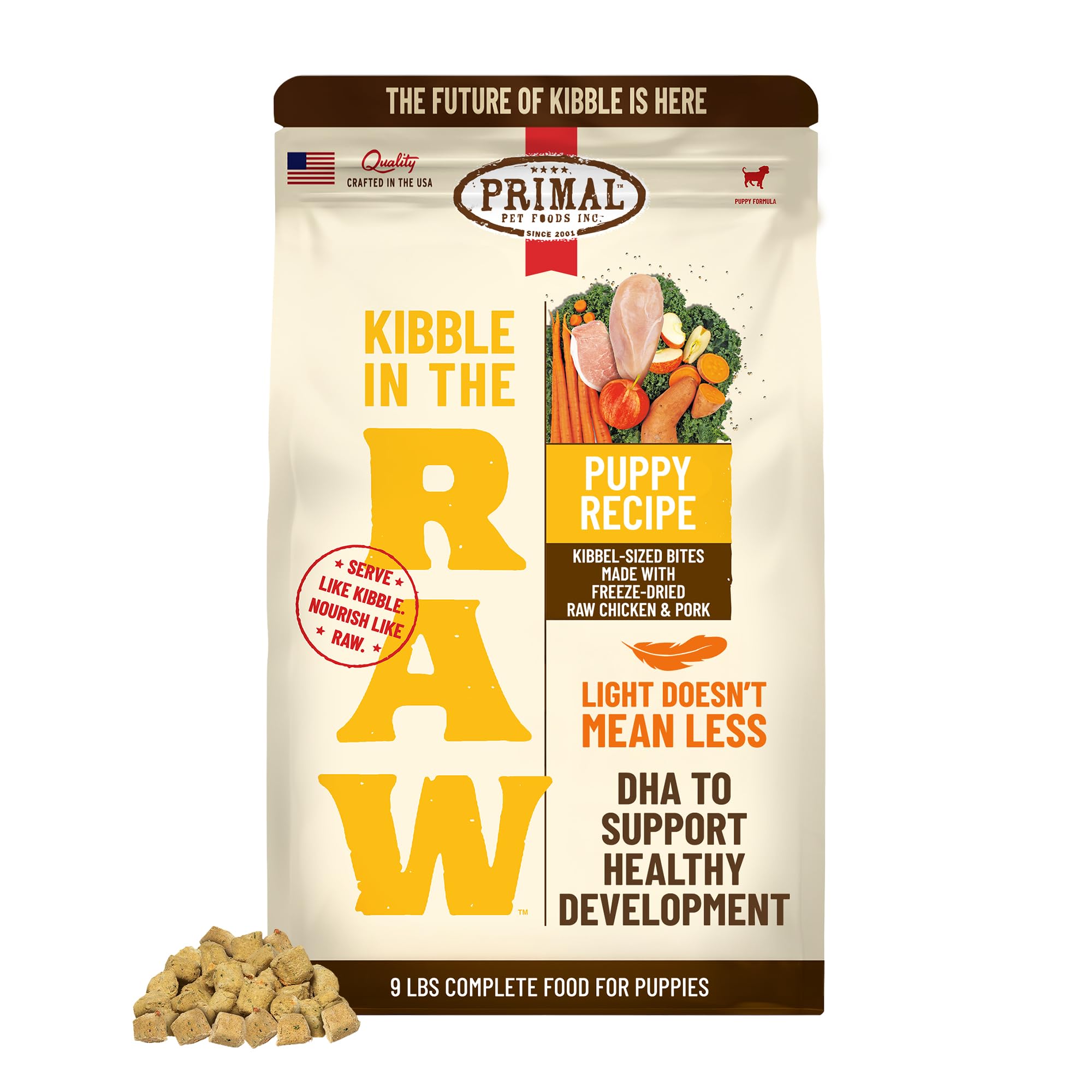 Primal Kibble in The Raw Puppy Recipe