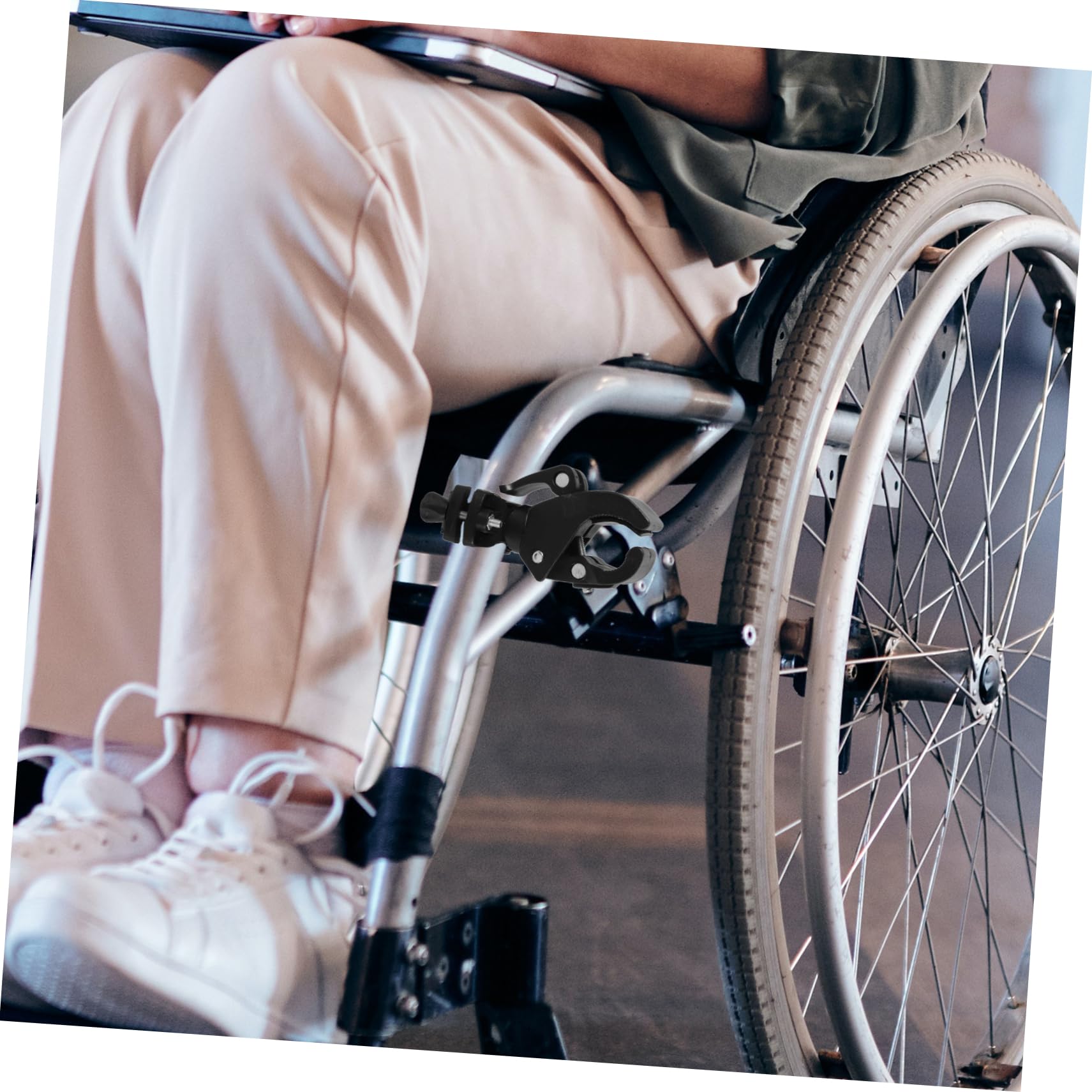 3 Series Porta Bastón Para Andador Para Personas Mayores Compacto Plegable Soporte Para Bastón Soporte De Fijación Para Scooter De Movilidad 2 piezas x 3
