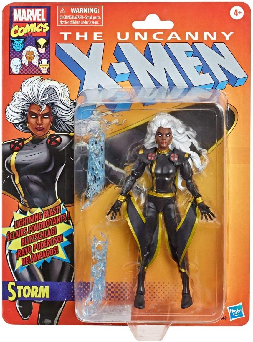 Amazon Com Marvel Retro Fan Figure Collection Storm X Men Action Figure Pack Of 1 6 Scale Black Toys Games