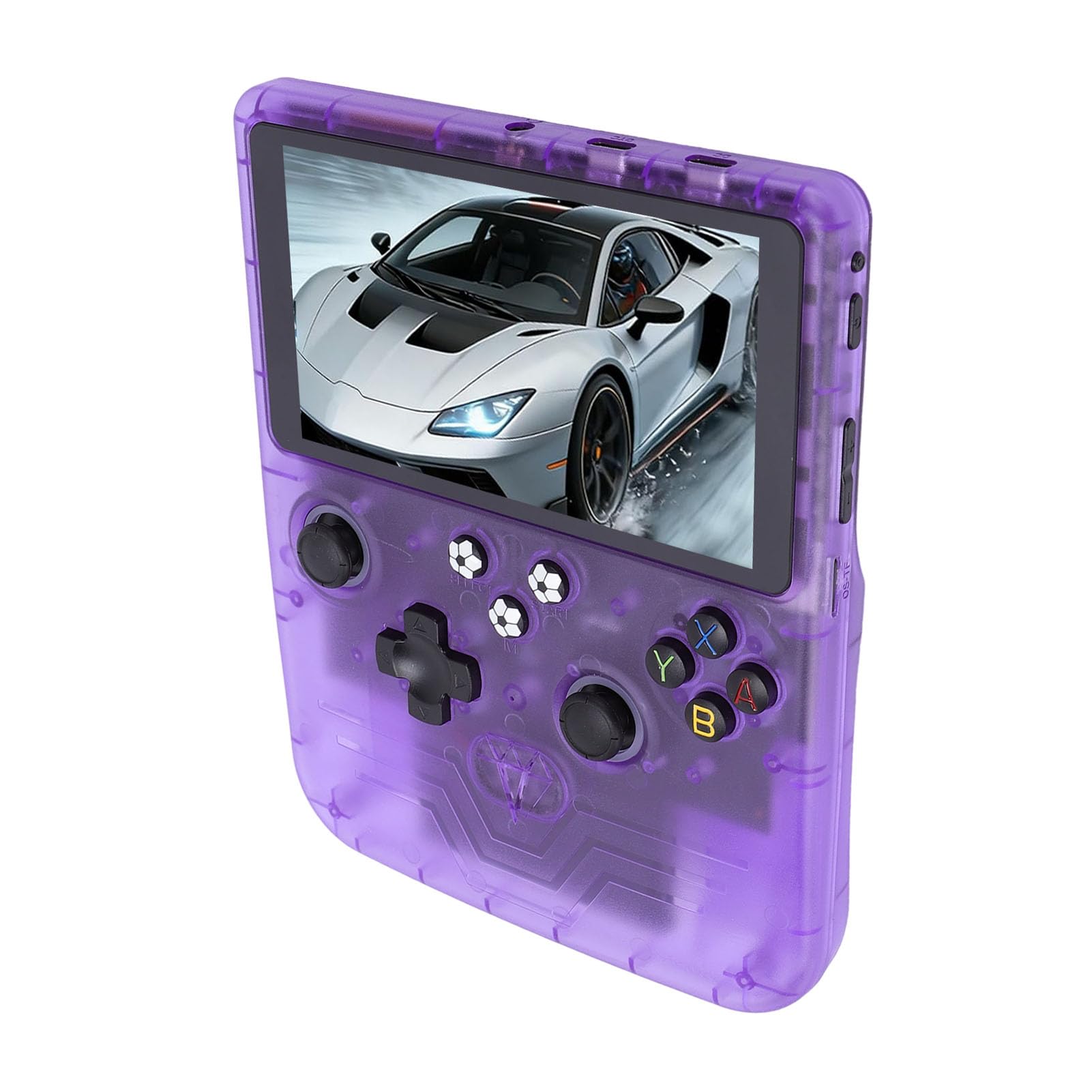 Jiawu Handheld-Spielekonsole, 6-Zoll-HD-Bildschirm, 6000-mAh-, Dual-RGB-Joysticks, Retro-Gaming-Konsole, Open-Source-Handkonsole mit 128 GB Speicherkarte für Retro-Gaming-Enthusiasten