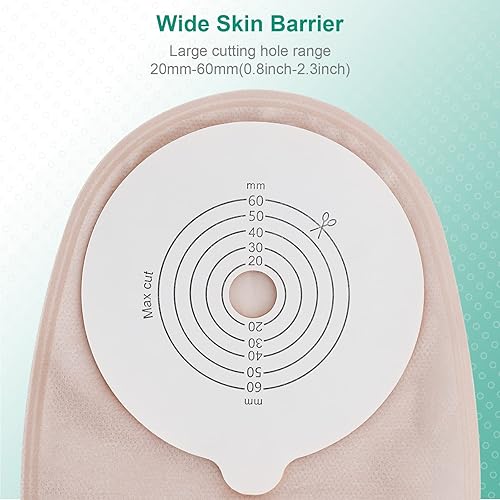 Miniatura 4 de Bolsa de ostomía de 25 piezas con cierre de abrazadera, suministros de colostomía, bolsas drenables de una pieza para el cuidado del estoma de