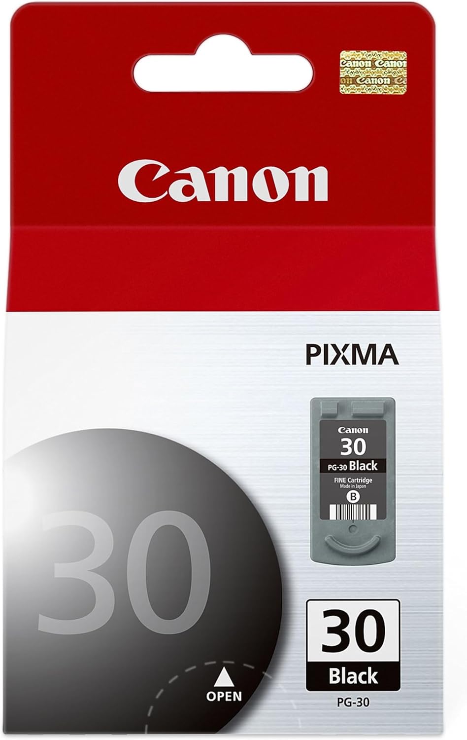 Canon PG-30 Genuine Black Ink Cartridge, Compatible with iP2600/1800, MX310/300/210/MP470/140/190