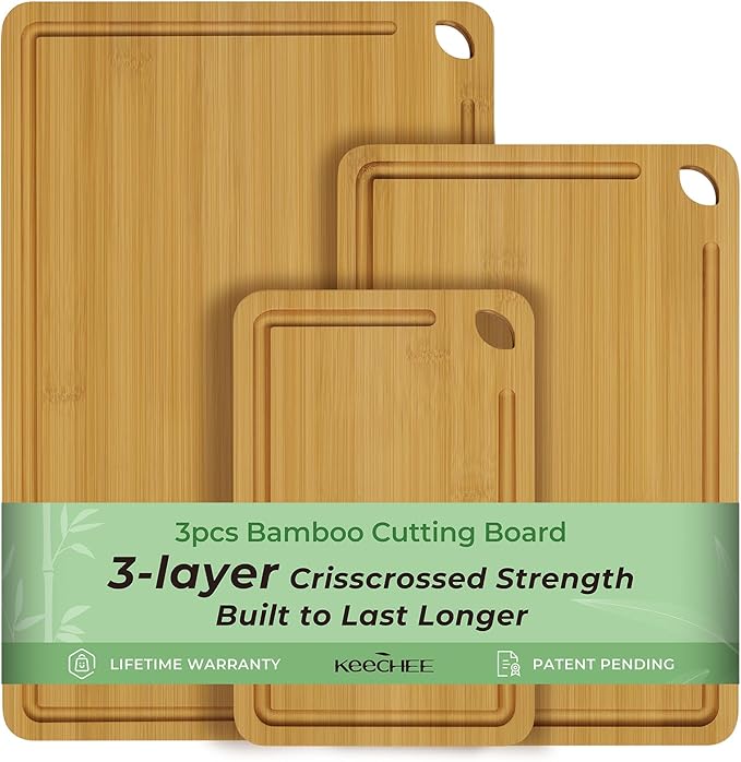 Wood Cutting Board Set