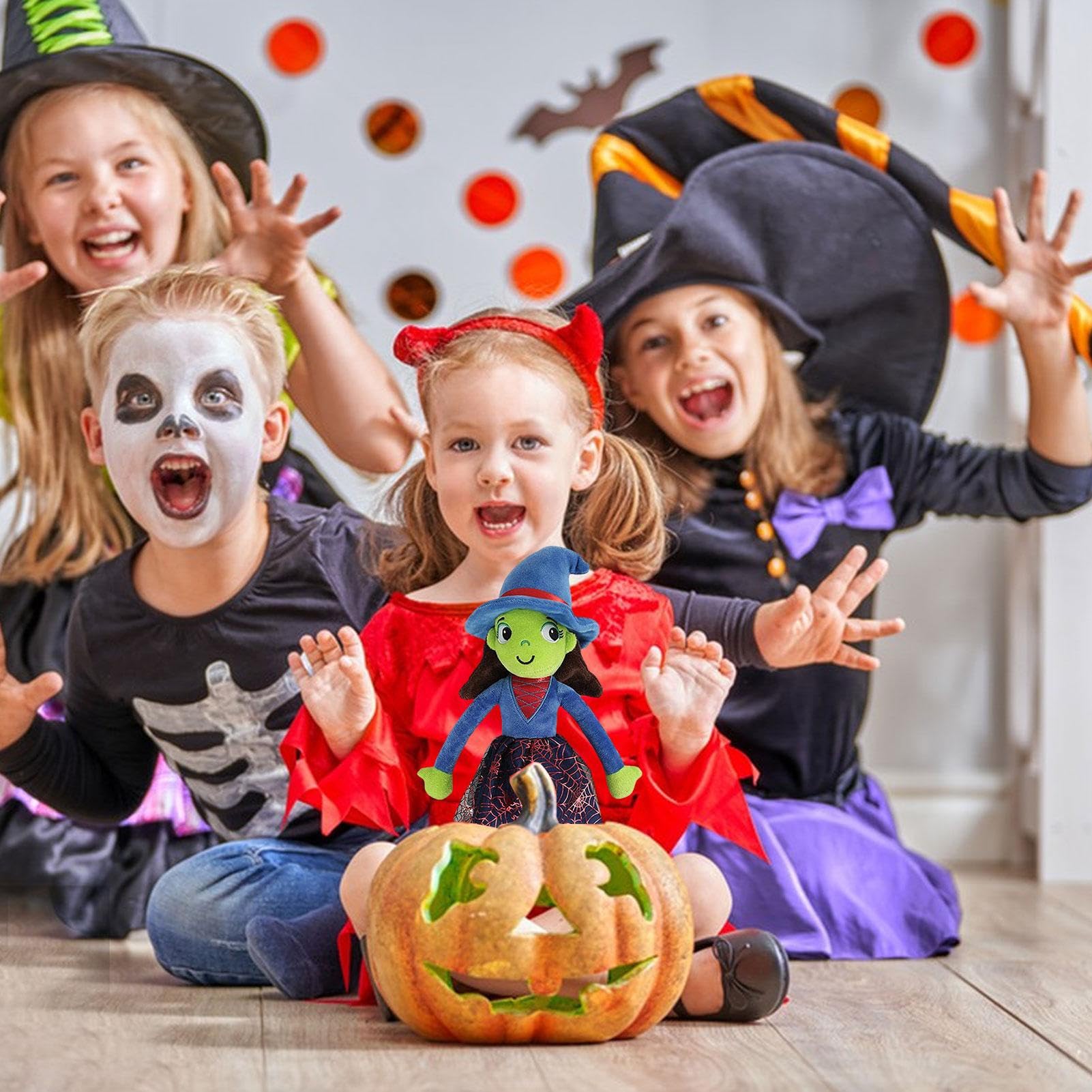 Peluche Sorcière Douce Et Mignonne 40 Cm – Déco Halloween Ou Câlin Au Quotidien
