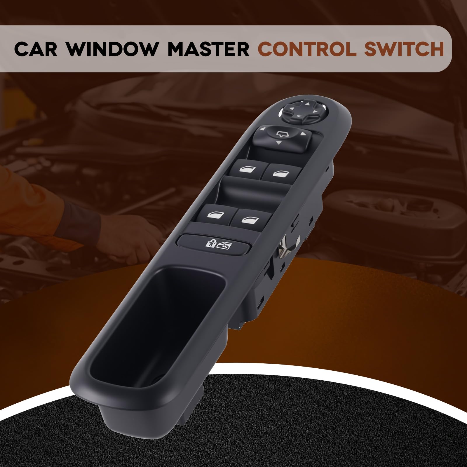 Pulsante alzacristalli elettrico Interruttore alzacristalli elettrico auto anteriore sinistro Adatto per 5008 3008 Wagon Codice articolo 96650621ZD 6490X6 96650620ZD Pieghevole elettrico