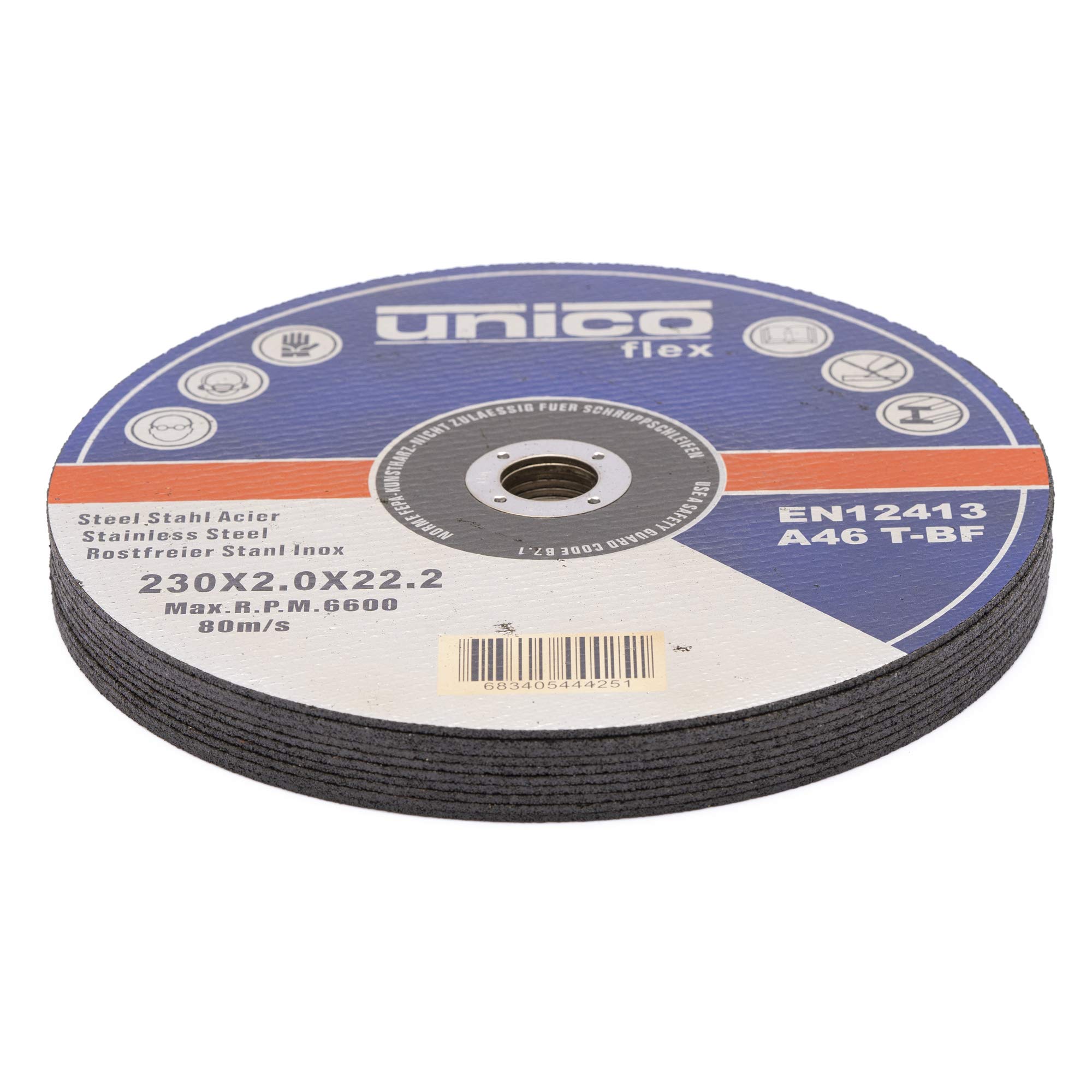 IPOTOOLS Disque à tronçonner 230 métal acier inoxydable 230 mm x 2,0 mm pour métal acier inoxydable