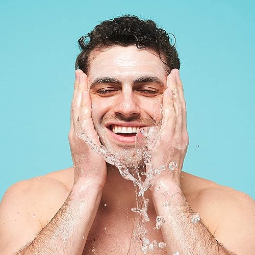 Miniatura 5 de Ballsy Jabón facial para hombre, exfoliante ligero con carbón activado, arcilla de caolín y extractos de plantas para calmar la piel, 6 onzas