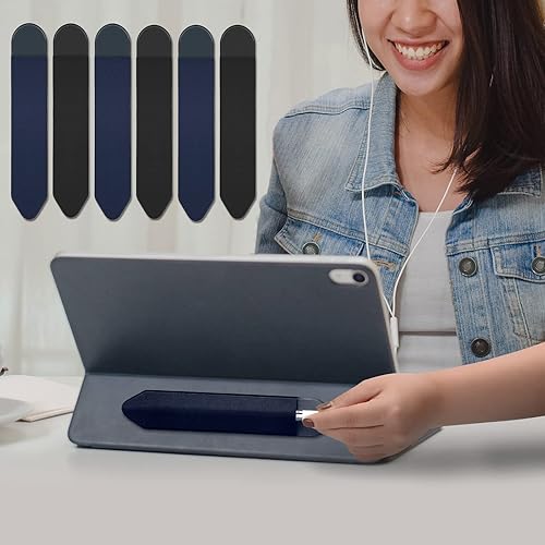 Miniatura 7 de Soporte para lápices Apple, paquete de 6 fundas elásticas duraderas para Apple Pencil (1 y 2 generación), funda adhesiva para iPad de