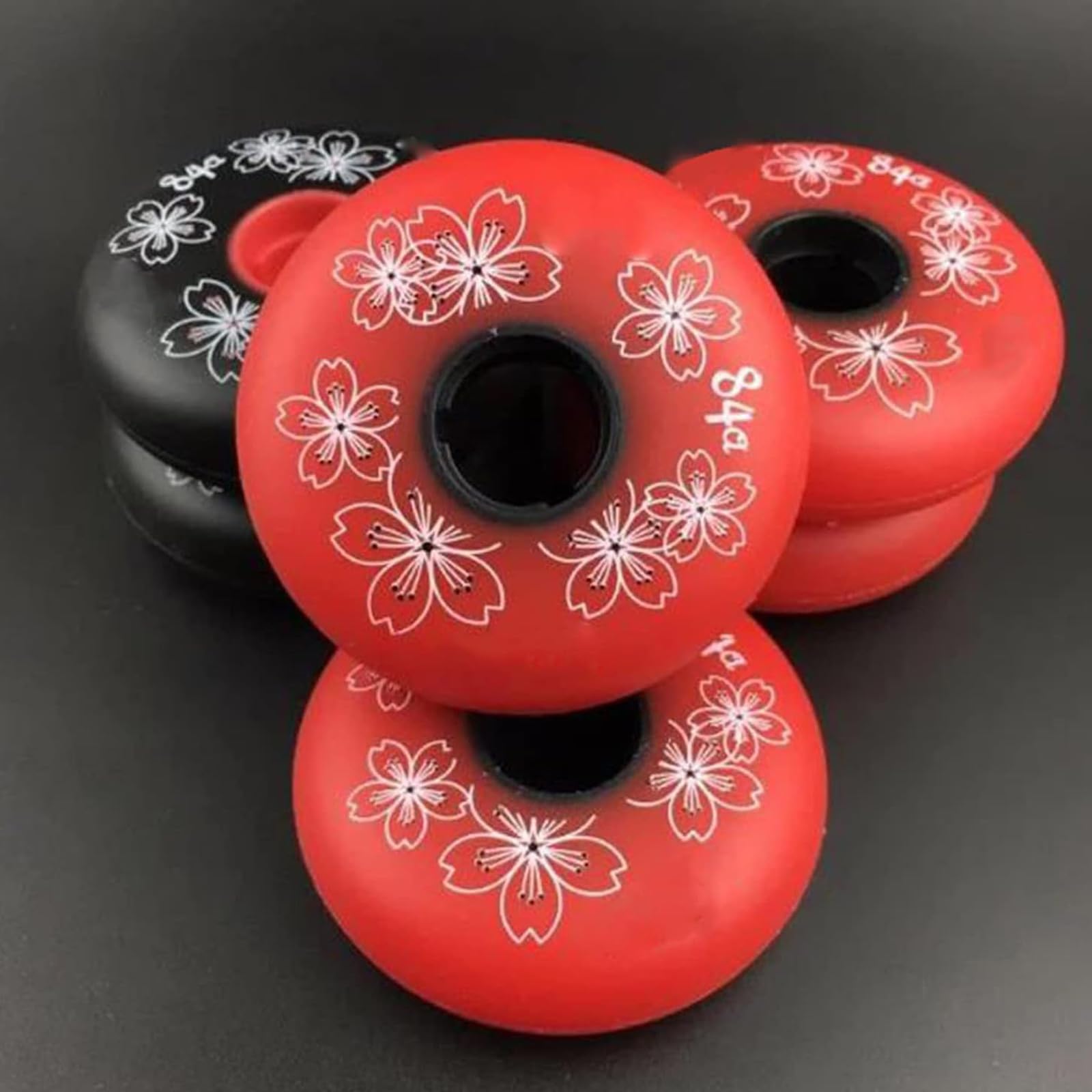 Led Light Up Roller Skate Räder, Ersatz-Skate-Rollen, Skateboard-Rollen, 8er-Pack, Inline-Rollschuh-Rollen for den Innenbereich, 84A