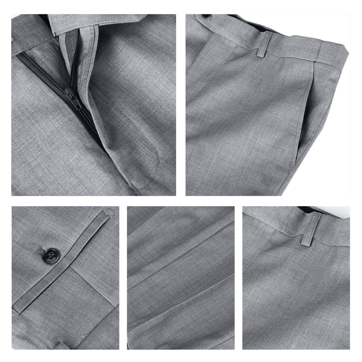 YOUTHUP Traje de 3 Piezas de Hombre Slim Fit Trajes de Boda de Negocios para Hombres Blazer Chalecos y Pantalones
