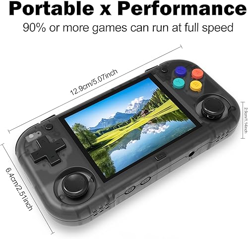 Miniatura 2 de XU Mini M - Consolas de juegos de mano retro, pantalla IPS de 2.8 pulgadas, tarjeta TF integrada de 64 G, con batería de 2600 mAh, 6 horas con