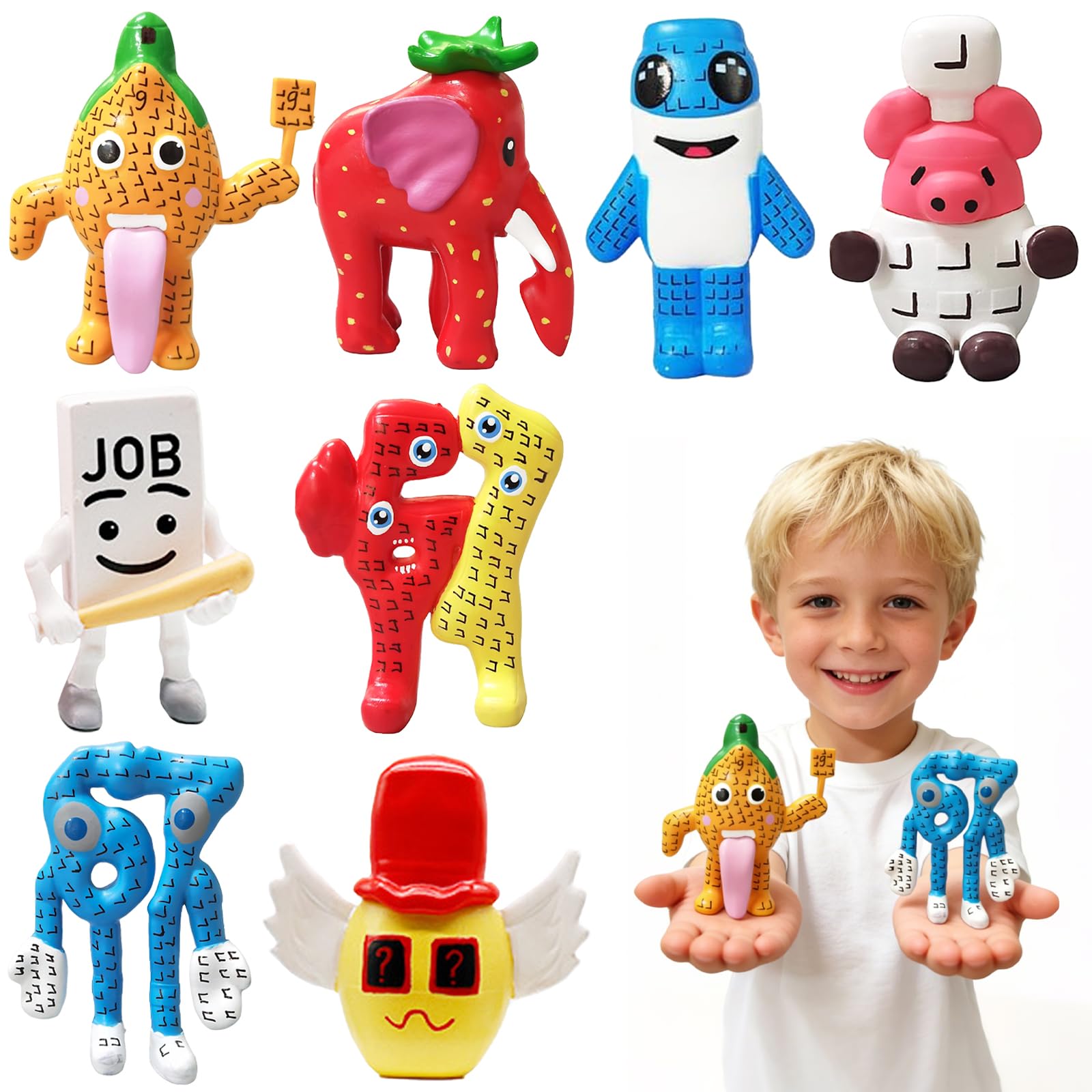 Hyhuiyin 8Pcs Steal A Brainrot Action Figures