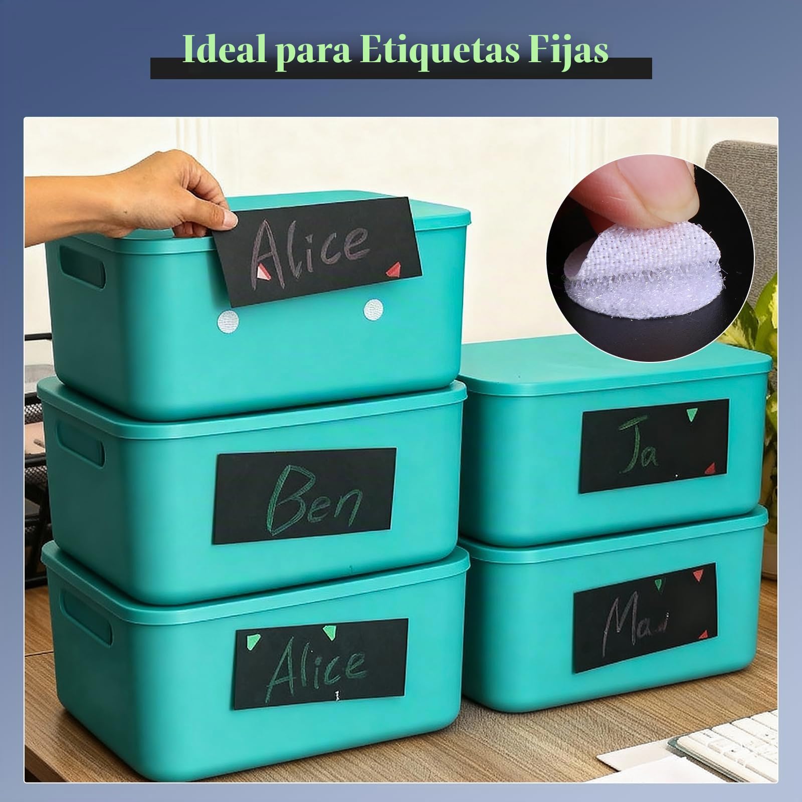 Oderra 400 piezas de Scratch adhesivo redondo, 200 pares de puntos autoadhesivos redondos de 20 mm, pastilla de Scratch adhesivo, para manualidades, etc