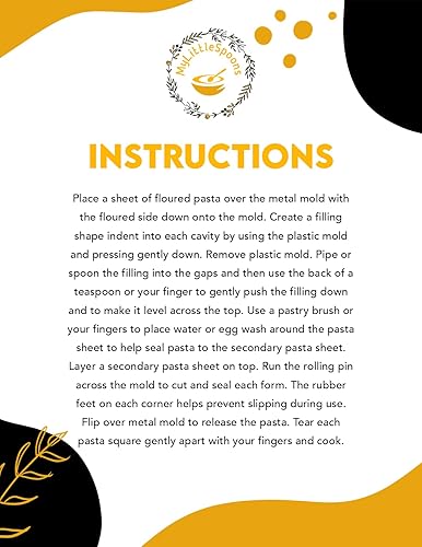 Miniatura 7 de MyLittleSpoons Juego de 12 moldes cuadrados de acero inoxidable para hacer bolas de masa con rodillo e instrucciones (idioma español no