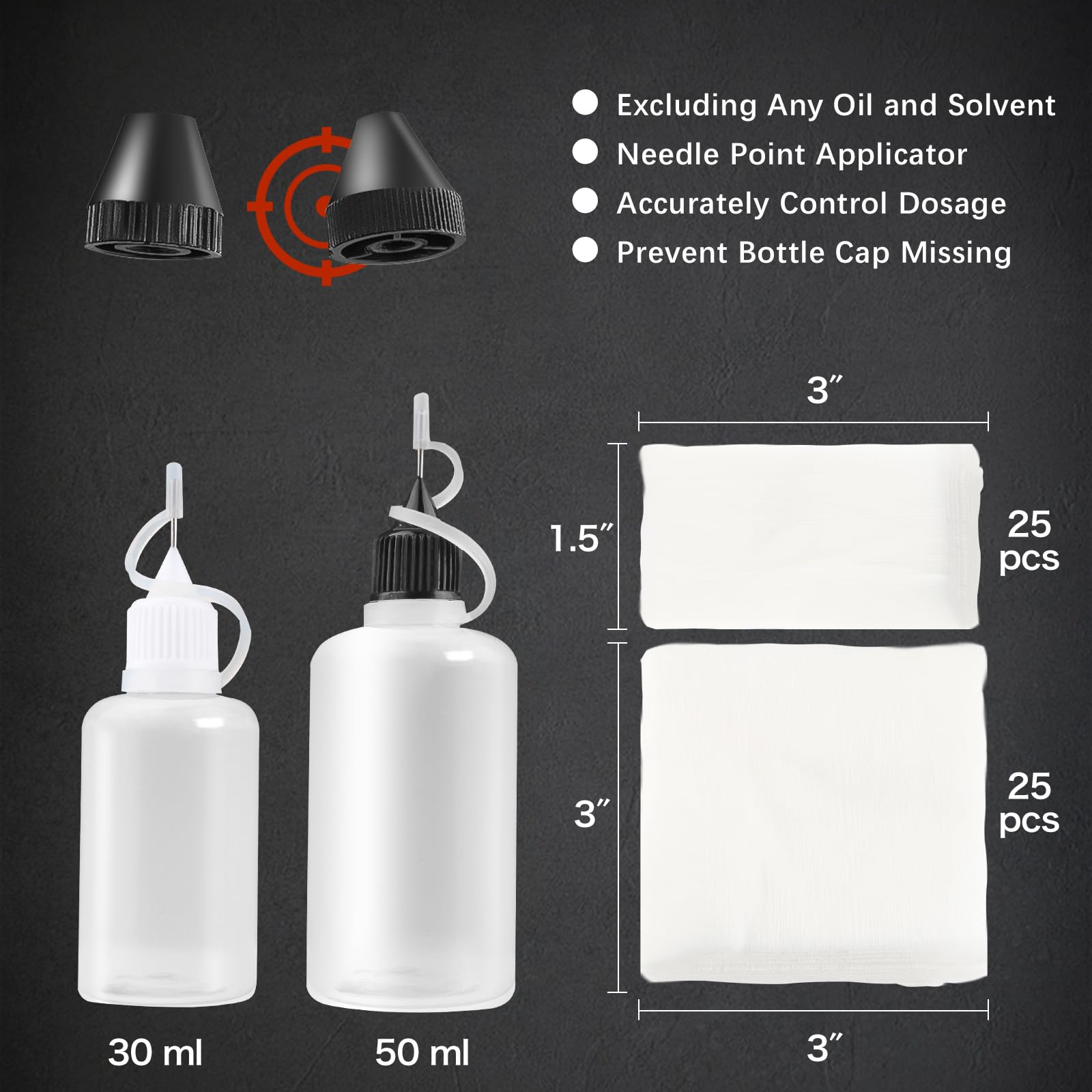 Kit de Limpieza de Armas para 45 en 1, Suministros de Limpieza para Pistolas con Cepillo de latón de Doble Punta, Botella de Aceite, indicador de recámara, Puntas ranuradas