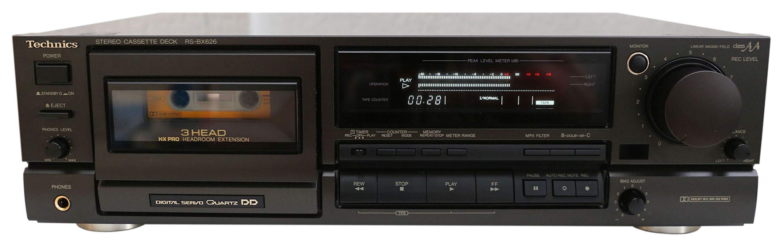 その他 Technics STEREO CASSETTEDECK RS-640U I83 Technics RS-640U Stereo Cassette Tape Deck Vintage Analog Audio