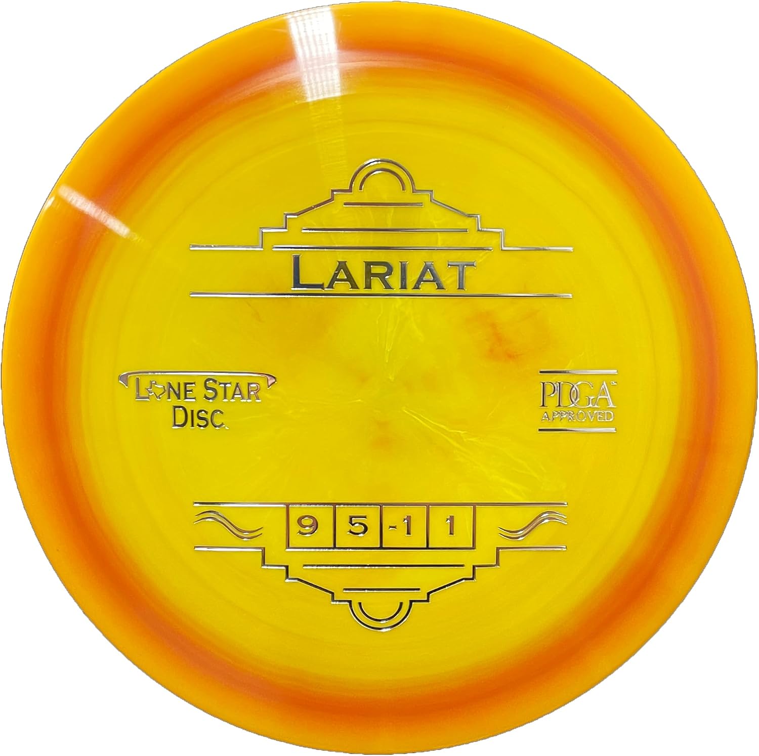 Lone Star Disc Alpha Lariat | Stable Disc Golf Fairway Driver | Durable & Smooth Premium Plastic | Good Straight Flight for Wooded Fairways | Colors May Vary