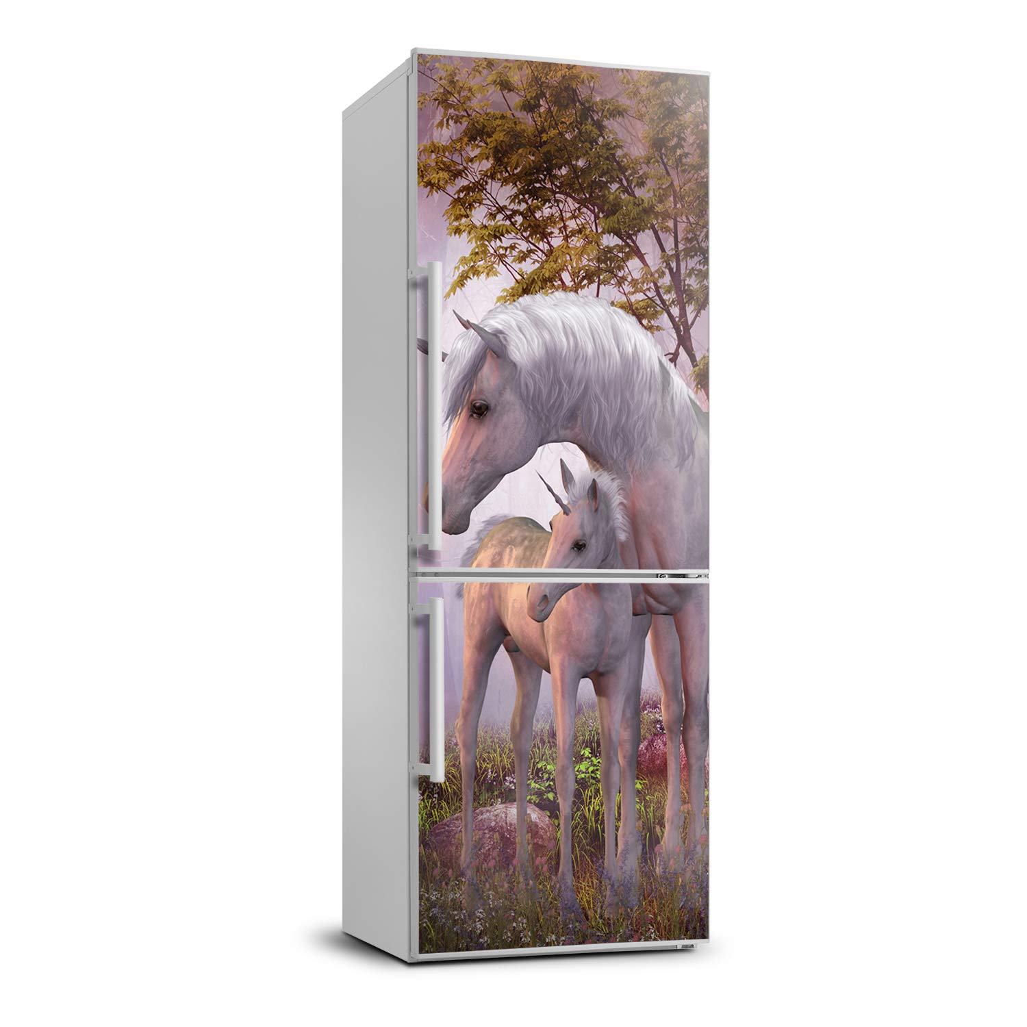 Película autoadhesiva Tulup de unicornios con acabado vinílico para cocina 70x190