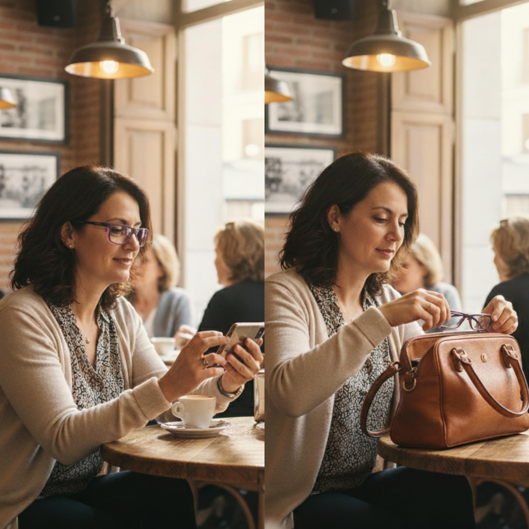 INDESMED – Magnetbrille Lesebrillen faltbare und verstellbare – Lesebrille blaulichtfilter herren und damen – Modern, Leicht & Clic brille mit magnetverschluss vorne