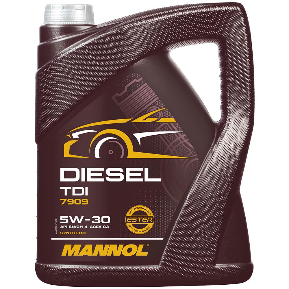 Set di filtri 8 litri MANNOL olio motore Diesel TDI 5W-30 API SN/CF MANN-FILTER filtro aria filtro abitacolo filtro olio filtro olio filtro carburante filtro carburante