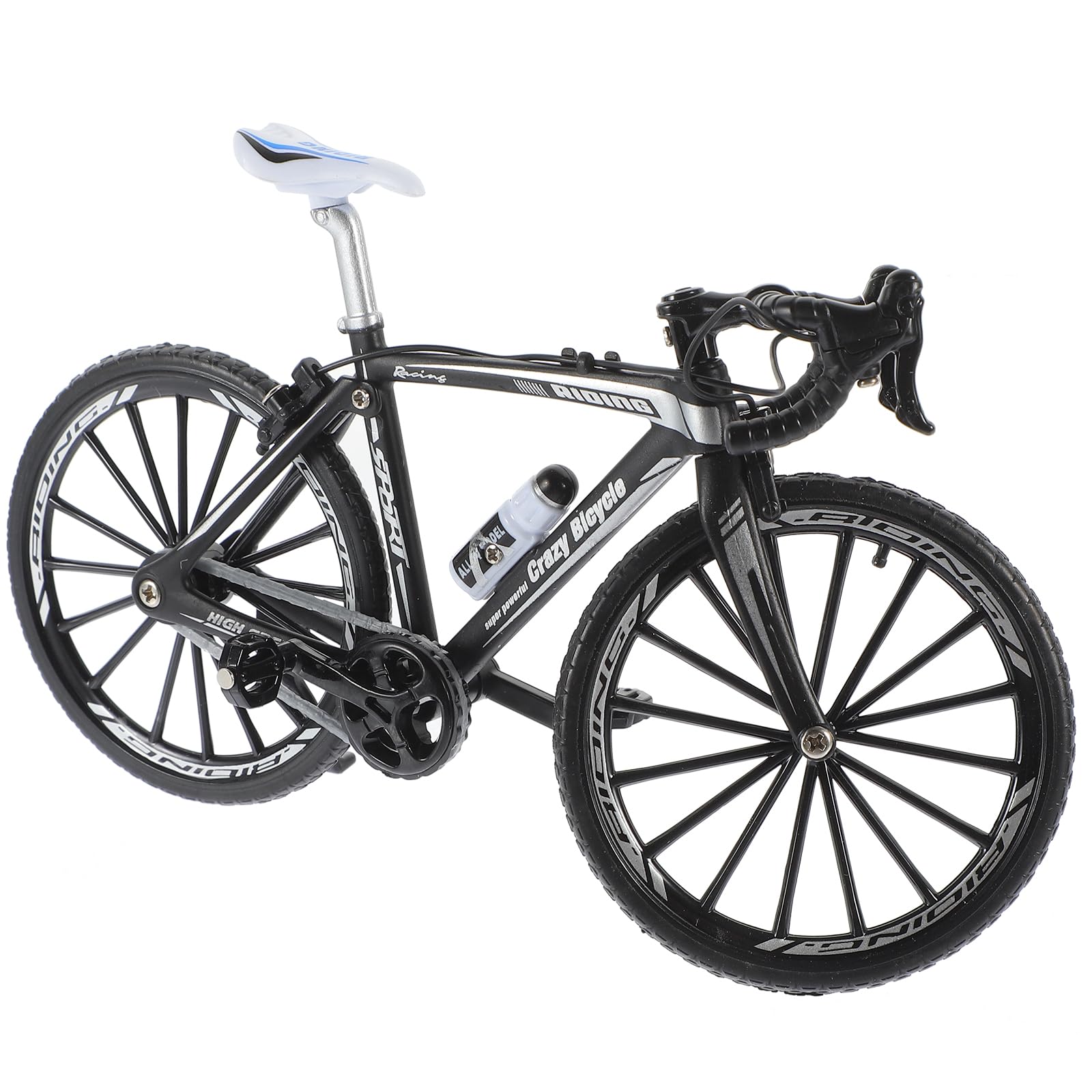 NUOBESTY Modello di Bicicletta in Lega 1:10 - Mini Simulazione Bici da Corsa Giocattolo (Ciclo Giallo)
