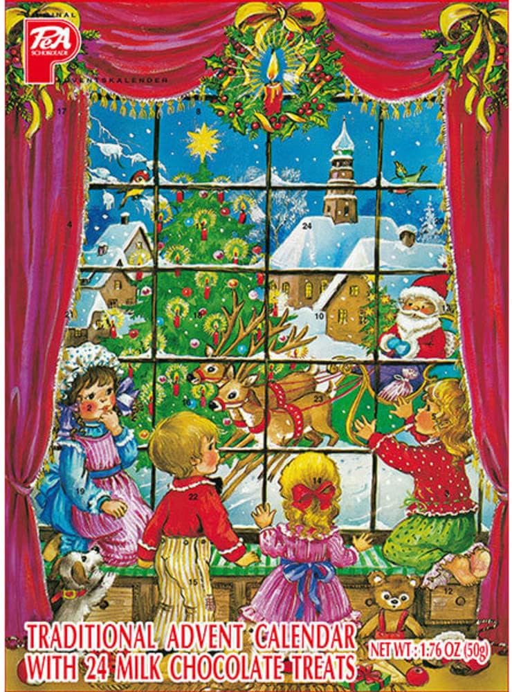 Santa's Gift list German Advent Calendar with Chocolate Gifts Inside