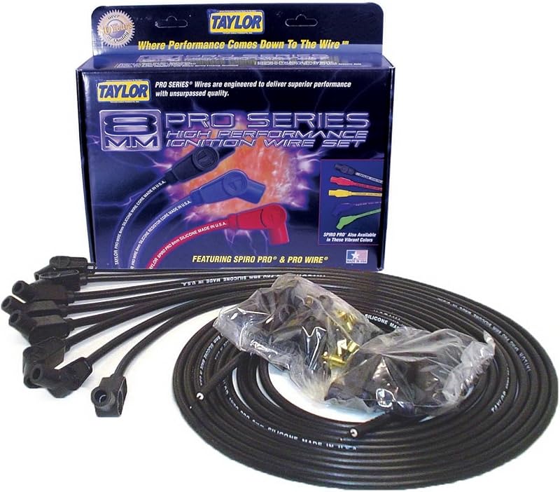 Jogo de cabos de velas Taylor Cable 73053 Spiro-Pro preto – 1 unidade