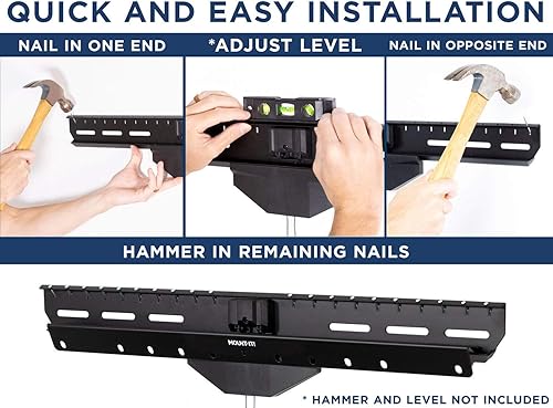 Miniatura 4 de Mount-It! Soporte de pared para TV sin pernos, colgador de TV inclinable sin tachuelas, para la mayoría de televisores de 40 a 80 pulgadas de hasta