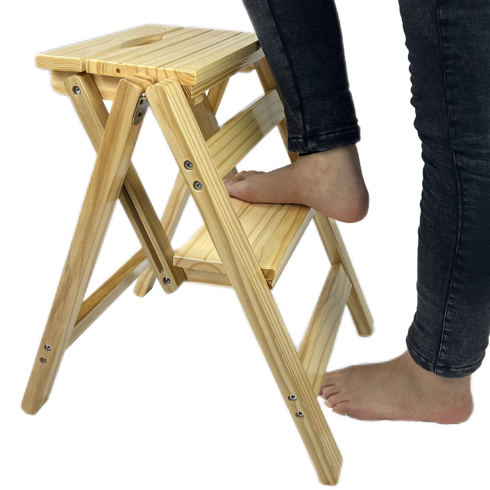 Tabouret 2 marches antidérapant pour éviter les chutes à la maison