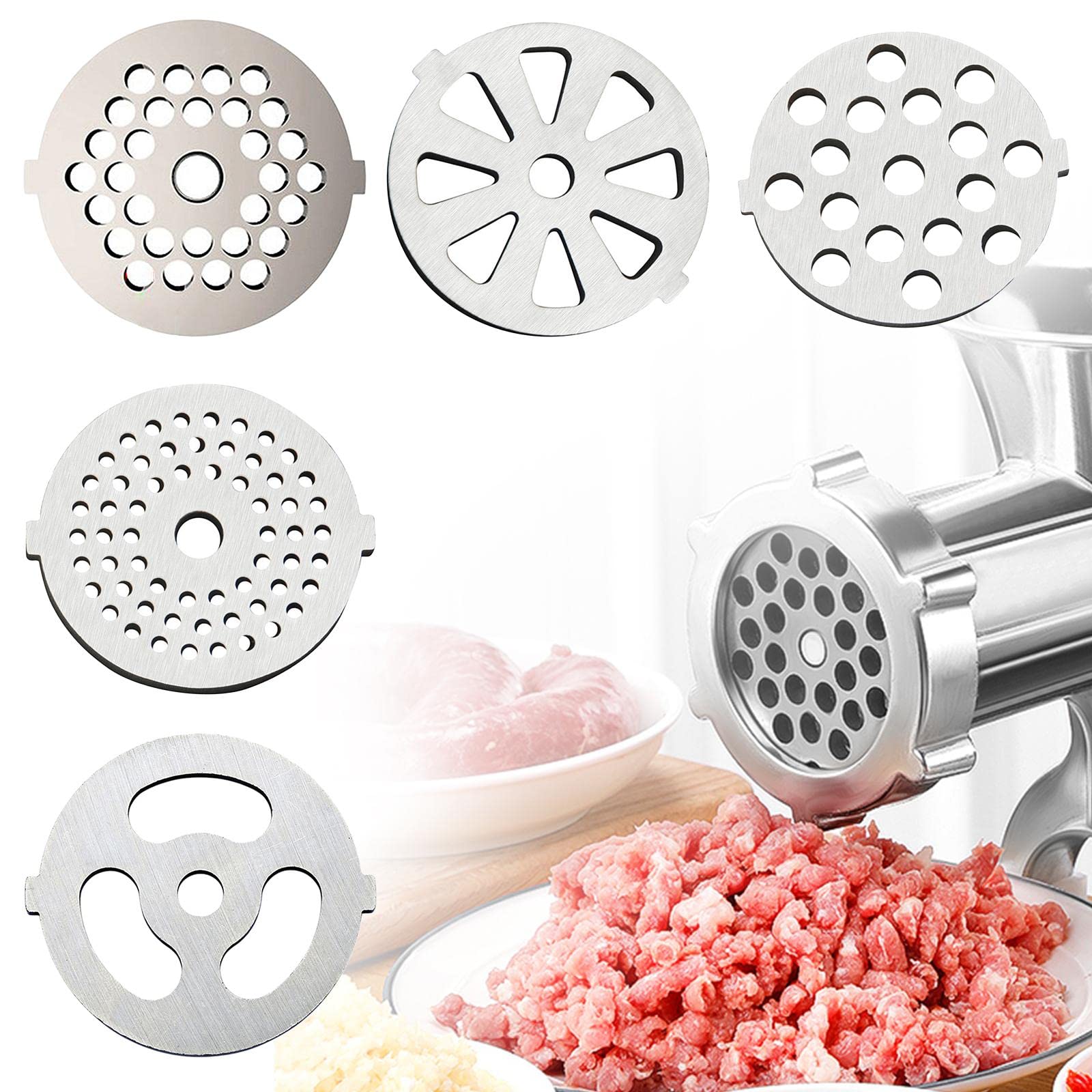 CALANDIS Stainless Steel Meat Meat Grinder Plates Discs for Food Chopper Kitchen Aid 3mm-image-11