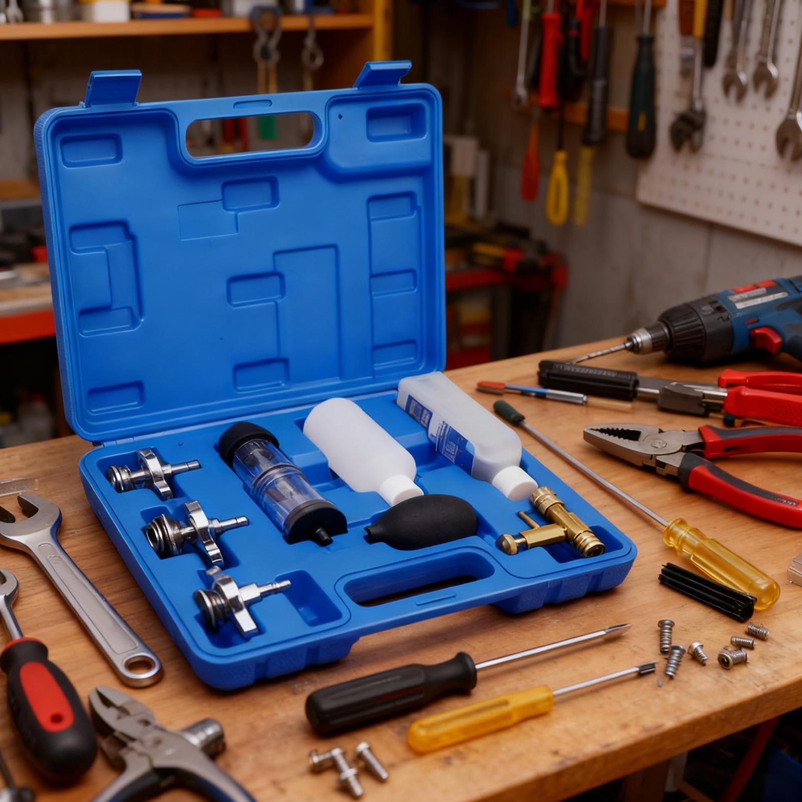 Kit Probador de Junta de Culata Herramientas de Detección para Vehículos | Probador de Fugas de Combustión para Reparación y Diagnóstico Mecánico de Motores de Coche Camión Excavadora