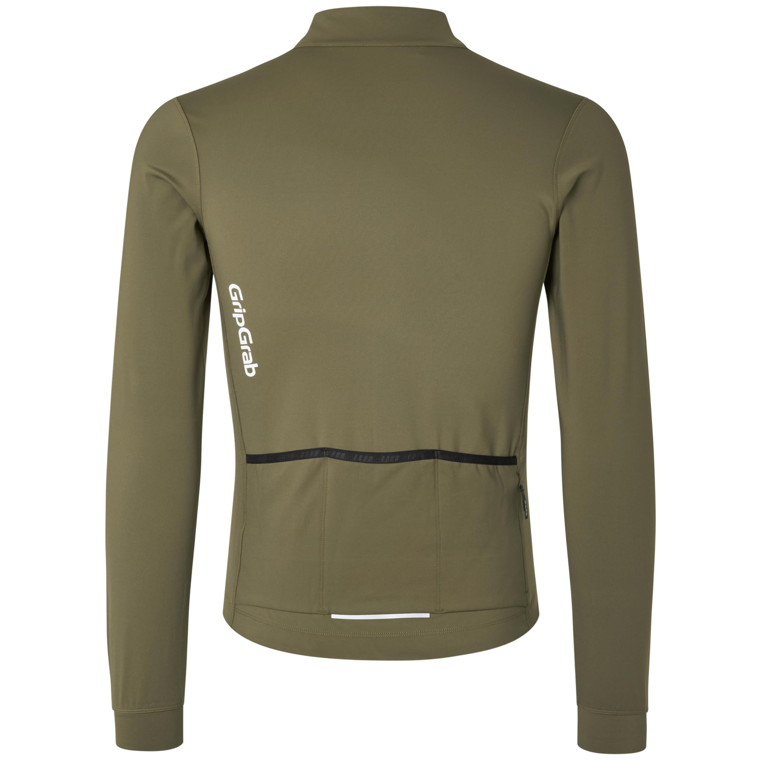 GripGrab Ride Herren Langarm Rennrad Trikot - Thermo Radtrikot Gravel Bike | Atmungsaktives Thermo-Fleece Jersey mit weicher Innenseite, 3 Rückentaschen und YKK-Reißverschluss für MTB, Gravel & Rennrad