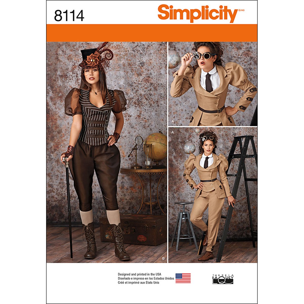 Simplicity 8114 Women's Steampunk Halloween and Cosplay Costume Pattern, Sizes 6-14