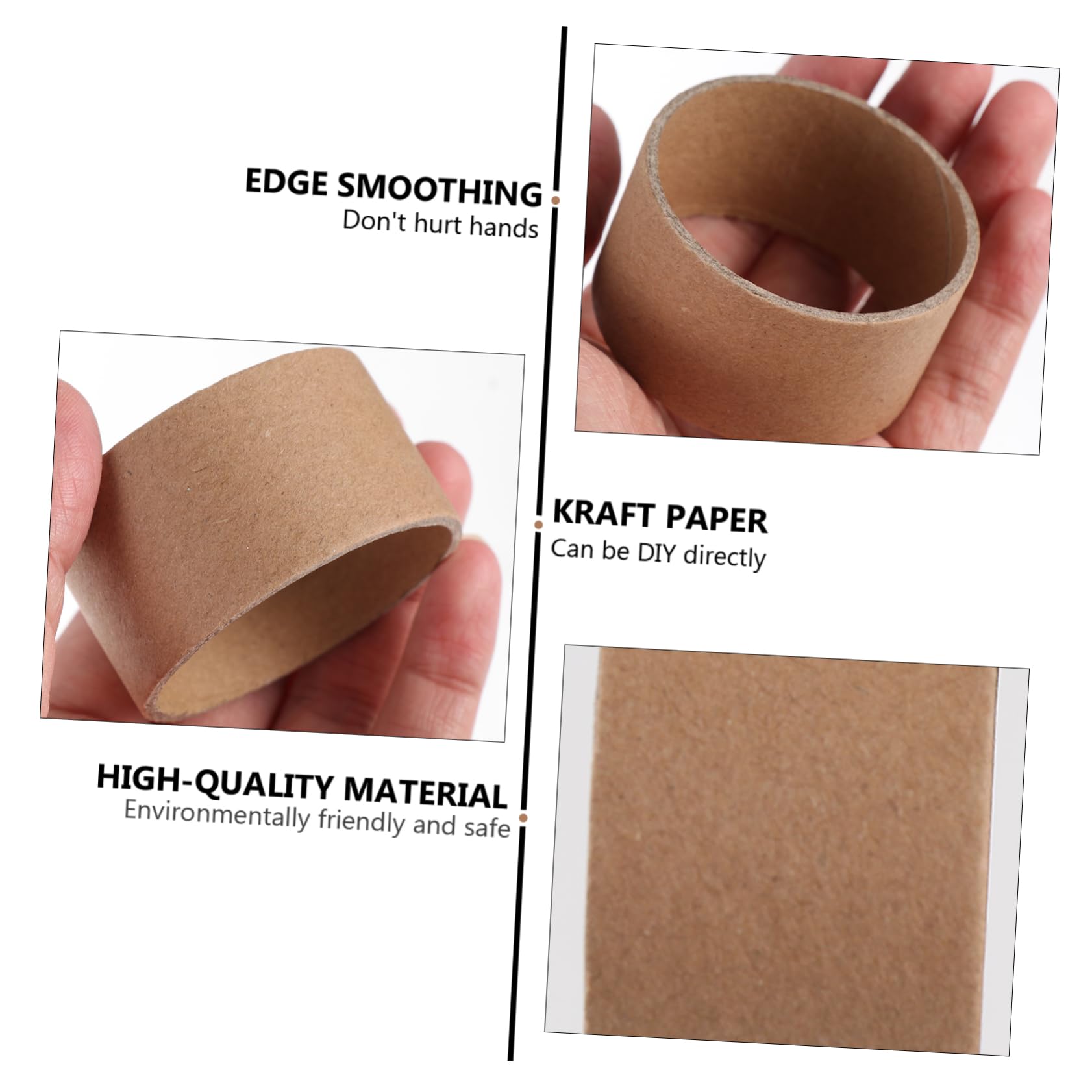 Lurrose 15pièces Lot De Tubes De Carton Blanc Pour Projets Artisanat Diy Peinture Et Bricolage Résistant Recyclable Pour École Et Loisirs Créatifs