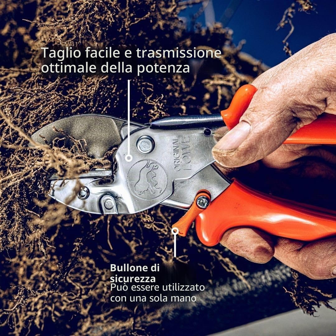 Loewe 1104 - Cesoie a incudine, per mani di grandi dimensioni