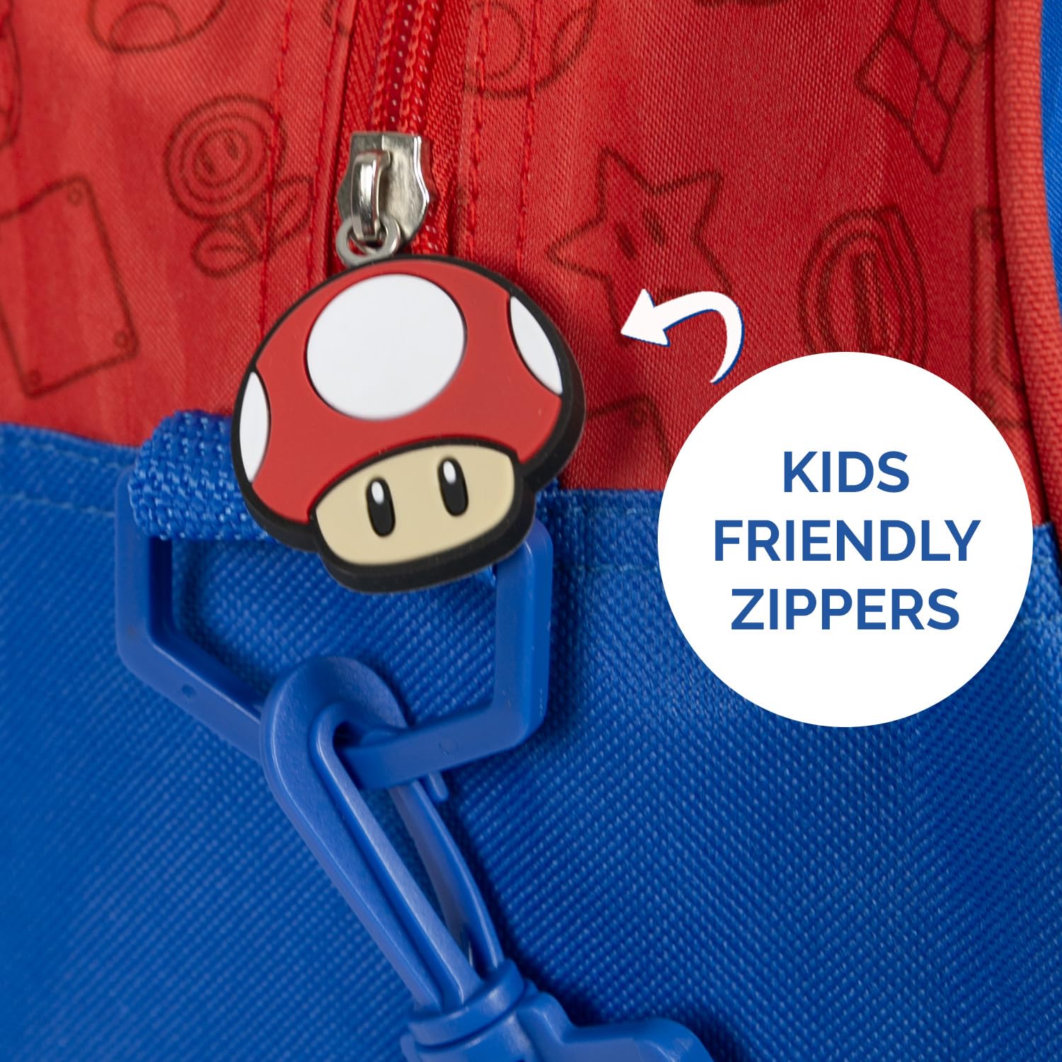 Sac de Sport Mario Enfant Bleu Rouge Sac de Voyage Super Mario Léger Résistant Garcon Ecole Sac à Main Bandoulière Piscine Danse Gym Football Garçon 28x41,5x21 cm