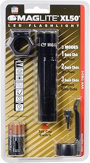 XL50 LED 3-Cell AAA Flashlight Tactical Pack, Black