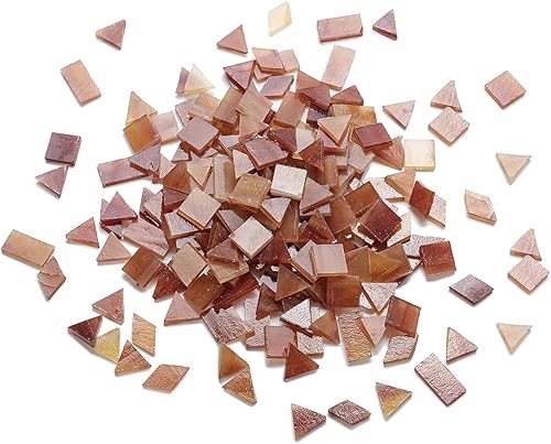 Miniatura 10 de Lanyani Azulejos de mosaico de vidrio multicolor - formas mixtas, 200 piezas, blanco regular Café-1,Gris-1,Verde-1,Azul-1,Gris-2,Seagrass,Azul