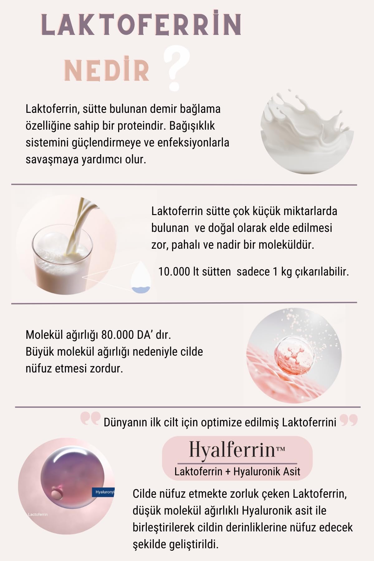 Hyalferrin Biogen Sinyal Kremi | 50 ml | Yüz Kremi | Cilt Bariyeri Oluştucu Etki | Dünyanın İLK cilt için optimize edilmiş Laktoferrini